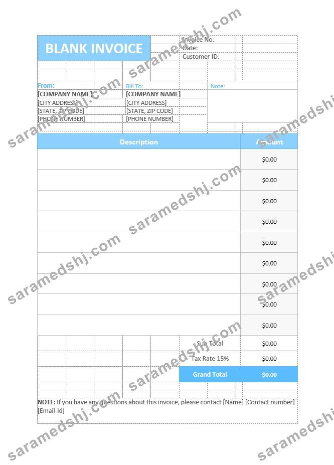Free Basic Invoice Template